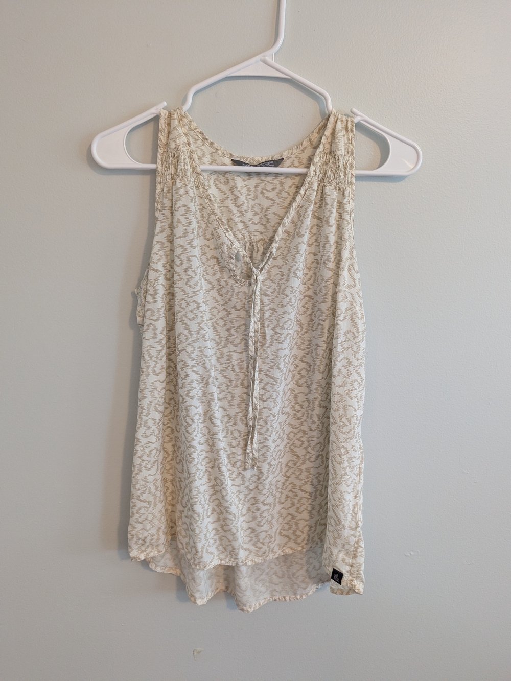 The North Face Cream Patterned Tie-Front Sleeveless Camisole